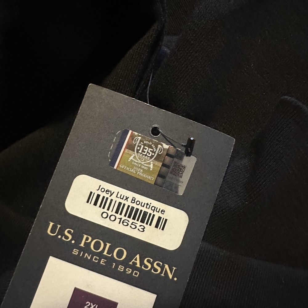 U.S. Polo Assn. Men Fleece Full Zip Hoodie with Big Pony 2xl full zipper pockets - Picture 11 of 11